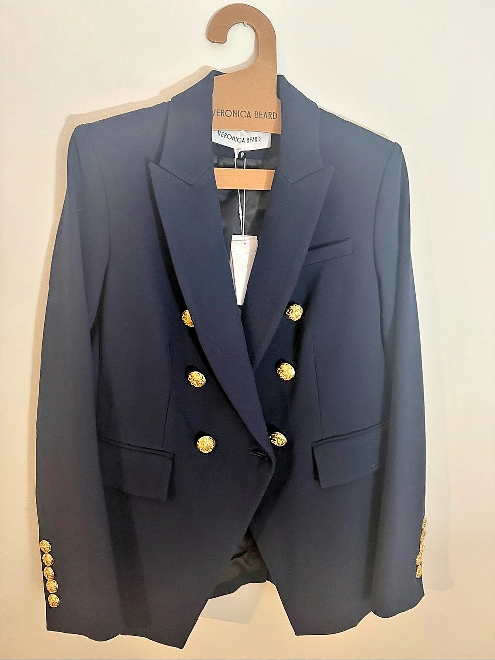 Veronica Beard Miller Dickey Jacket Blazer in Blue Size 8 NWT
